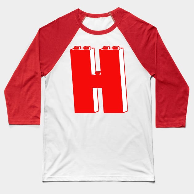 THE LETTER H Baseball T-Shirt by ChilleeW